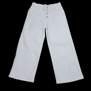 Levi's Mile High Cropped Wide-Leg Jeans Women's 30 Inseam 27" White